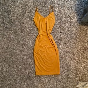Mustard BodyCon Dress